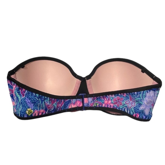 Victoria's Secret Balinese Floral Stitched Flirt Bandeau Swim Top 32D - Picture 2 of 2